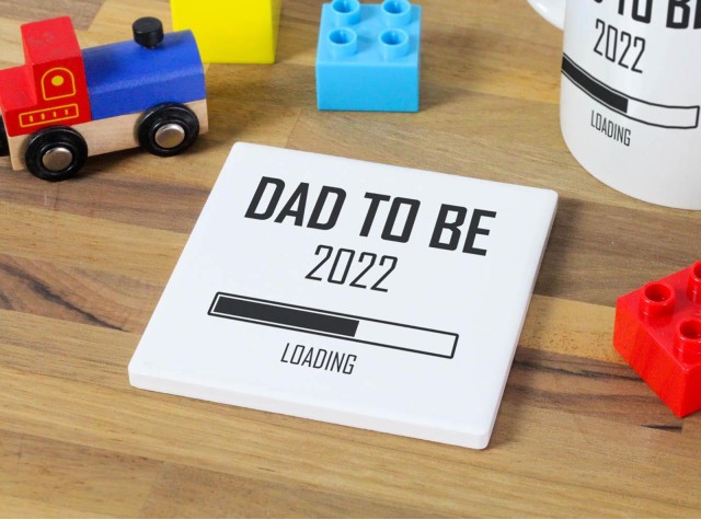 Dad To Be 2022 Ceramic Coaster 